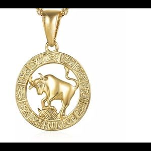 Taurus Zodiac Sign 18” Gold Filled Necklace